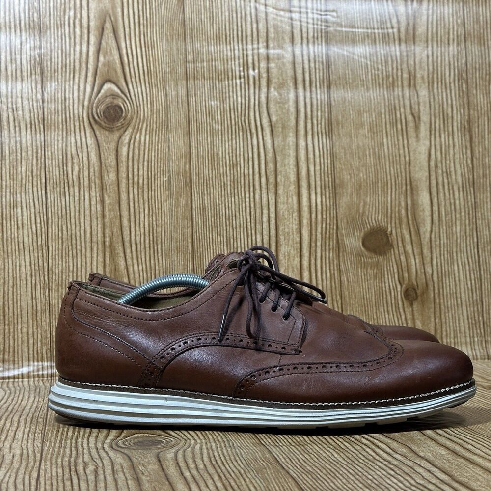 Cole Haan Men's Size 11.5 Original Grand Wingtip Oxford Brown Shoes C20778